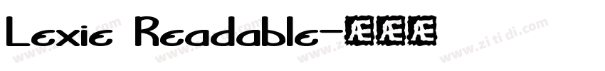 Lexie Readable字体转换